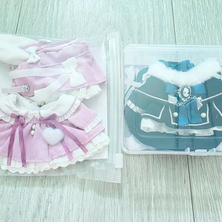 [BUNJANG] Wobble 10cm Plush Clothes (Rebry Blue/Polar Night &amp; Fleurshu Purple) / 우블 Wobble 10cm 레브리 블루 극야 + 플르슈 퍼플 보라 인형옷