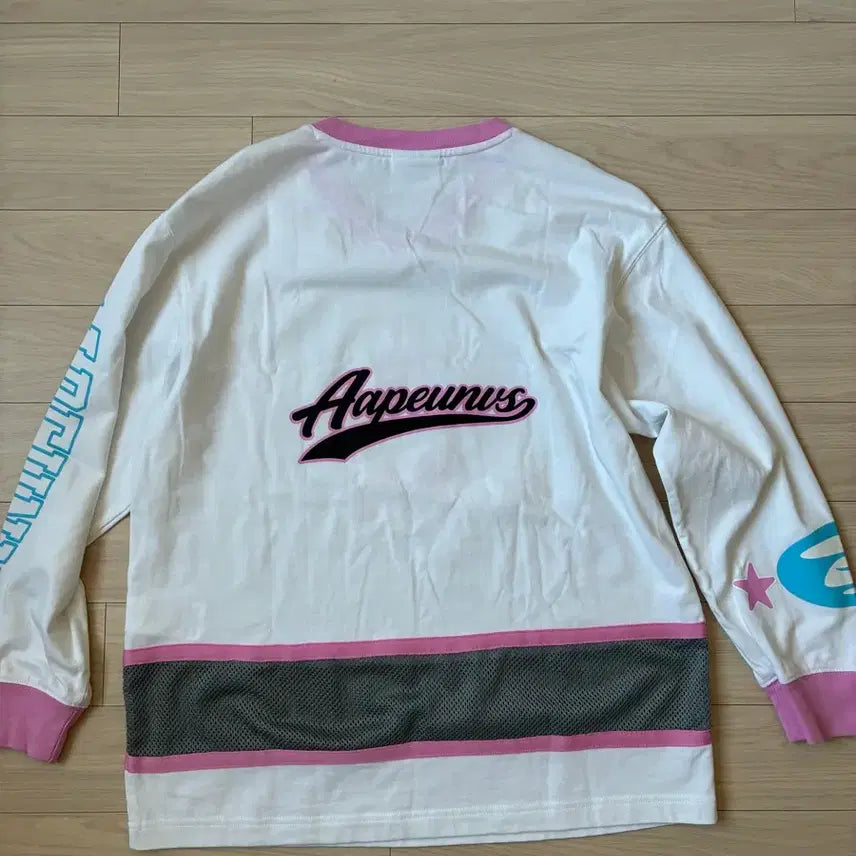 [SOLD OUT] AAPE by Bape 하키저지 롱슬리브 XXS (실제 스몰-미디엄)