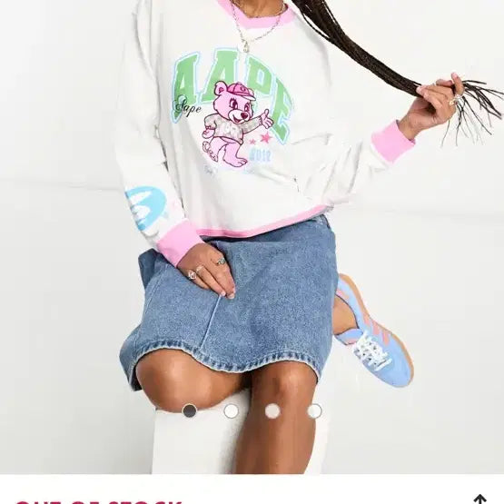 [SOLD OUT] AAPE by Bape 하키저지 롱슬리브 XXS (실제 스몰-미디엄)