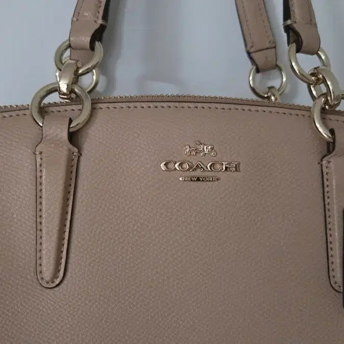 [BUNJANG] Coach Christy Carryall Satchel Bag Nude Beige / 정품 코치 크리스티 캐리올 사첼백 정가30만 누드베이지