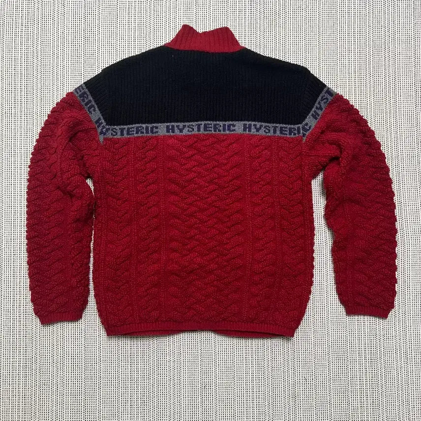 [BUNJANG] Hysteric Glamour Cable Knit Zip-Up M / 히스테릭글래머 케이블 니트 집업 m