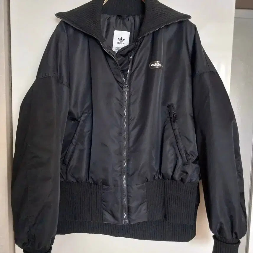 [BUNJANG] Adidas Black Bomber Jacket / 아디다스 블랙 봄버 자켓