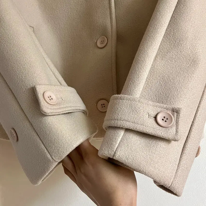 [BUNJANG] Apricot Ivory Short Jacket Free Size / 아이보리 숏 자켓 Free