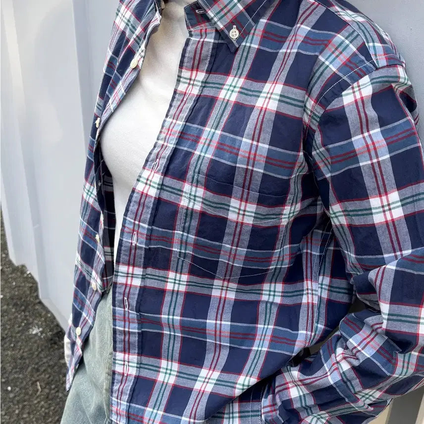 [BUNJANG] Back Number Vintage Plaid Shirt / 일본빈티지 BACK NUMBER 체크 셔츠