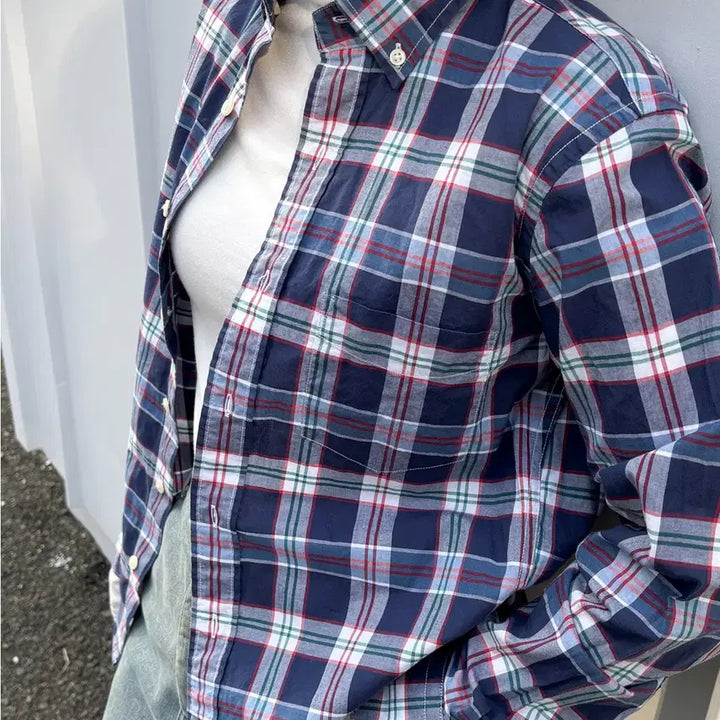 [BUNJANG] Back Number Vintage Plaid Shirt / 일본빈티지 BACK NUMBER 체크 셔츠