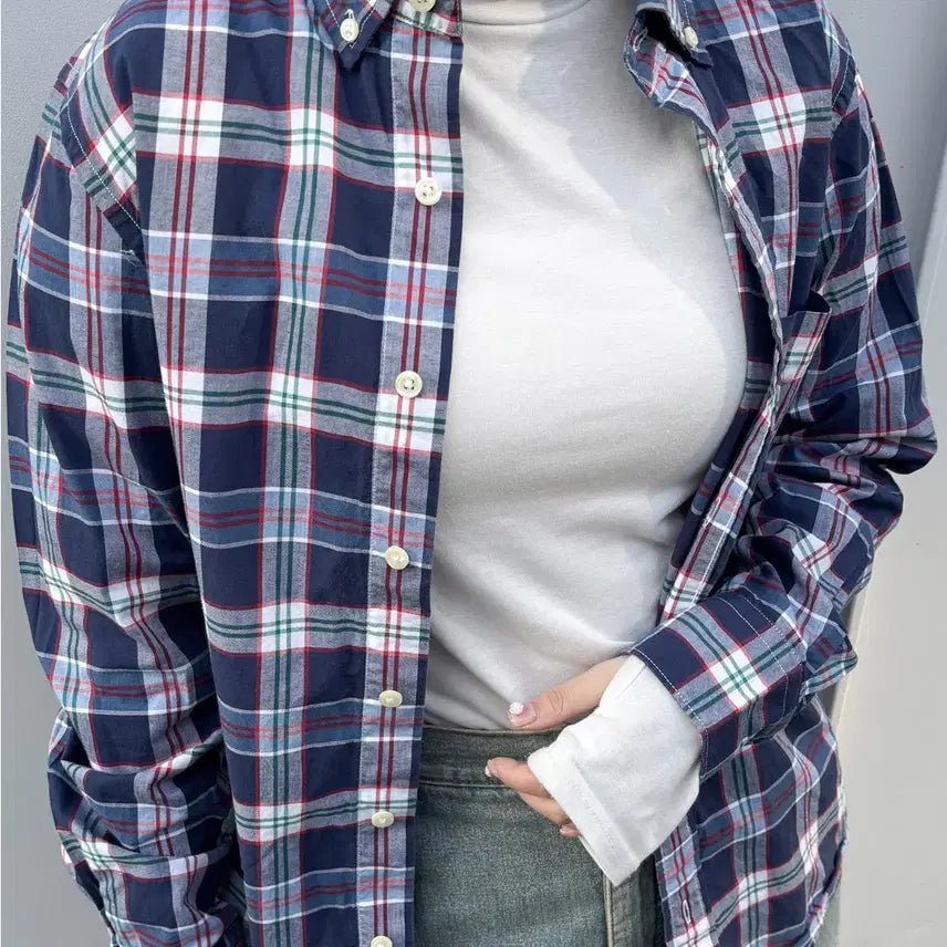 [BUNJANG] Back Number Vintage Plaid Shirt / 일본빈티지 BACK NUMBER 체크 셔츠
