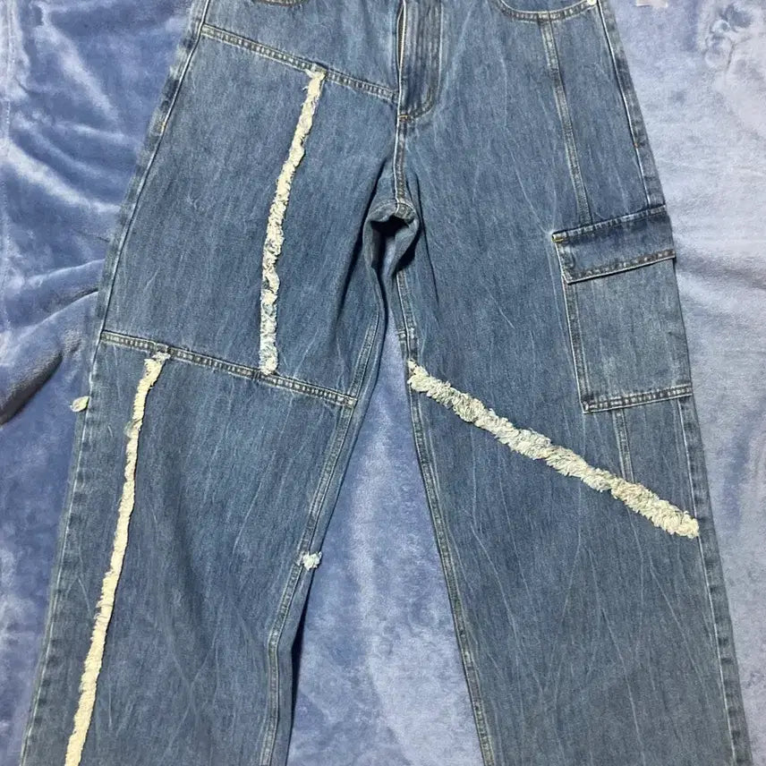 [BUNJANG] Nohant Unbalanced Wide Denim Jeans / [노운/1]언발란스 와이드 데님