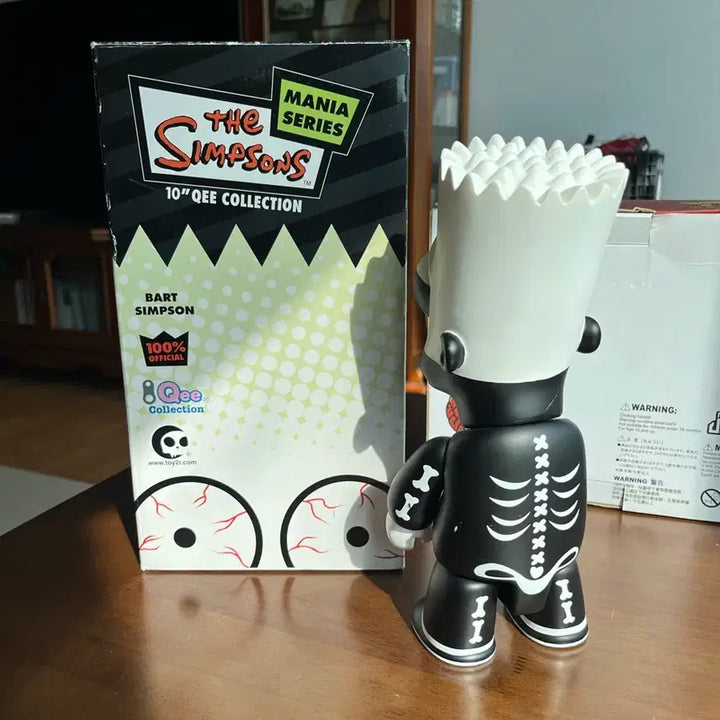 [BUNJANG] Toy2R Bart Simpson Skeleton Qee Figure / 바트 심슨 아트토이 피규어(스켈레톤 시리즈)