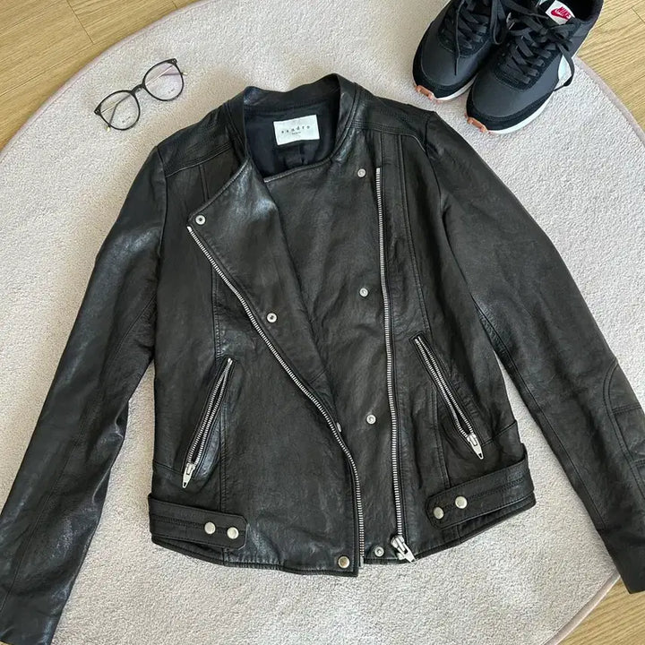 [BUNJANG] Sandro Leather Jacket / 산드로 양가죽 자켓(55)