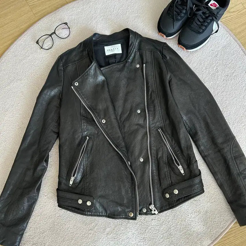 [BUNJANG] Sandro Leather Jacket / 산드로 양가죽 자켓(55)