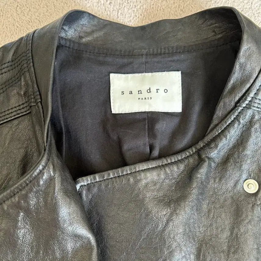 [BUNJANG] Sandro Leather Jacket / 산드로 양가죽 자켓(55)