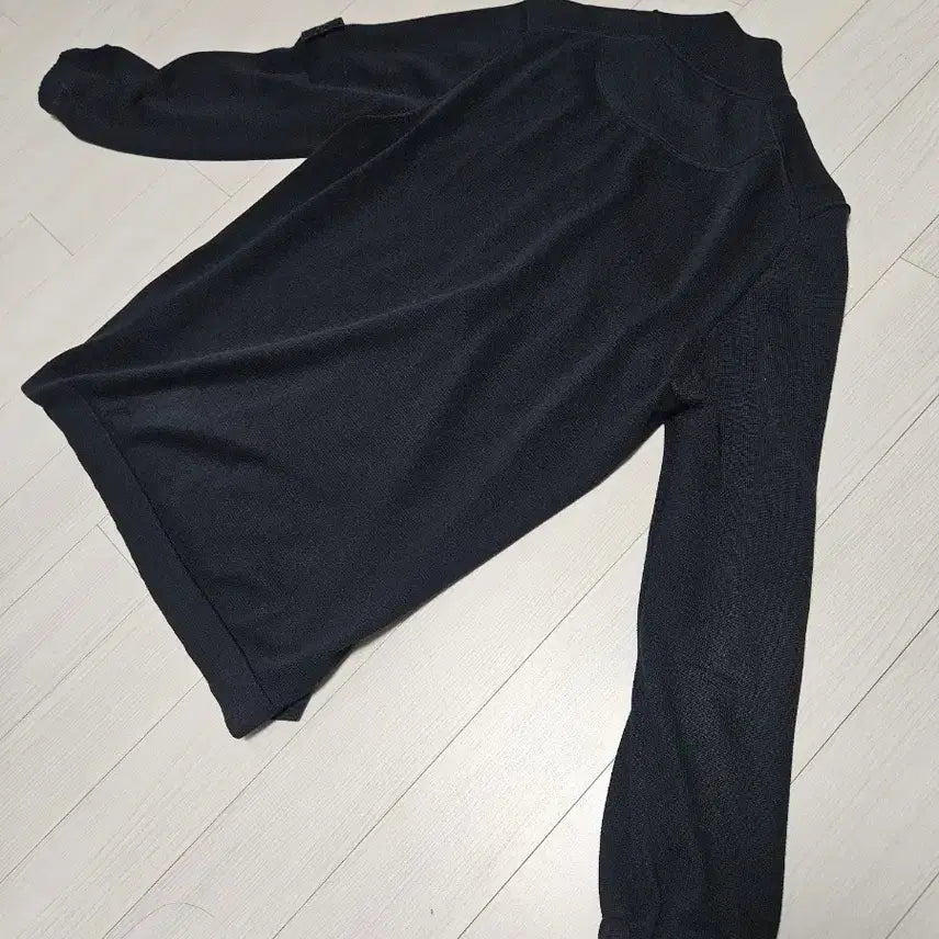 [BUNJANG] Stone Island Black Knit Zip-Up Cardigan / 스톤아일랜드 블랙 니트 집업 가디건