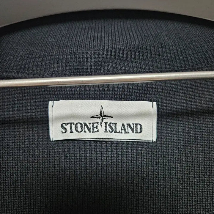 [BUNJANG] Stone Island Black Knit Zip-Up Cardigan / 스톤아일랜드 블랙 니트 집업 가디건