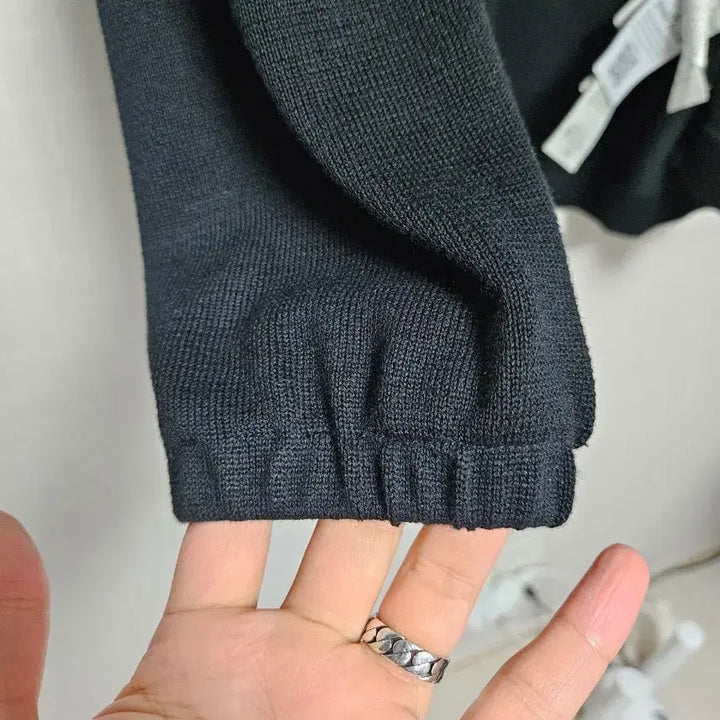 [BUNJANG] Stone Island Black Knit Zip-Up Cardigan / 스톤아일랜드 블랙 니트 집업 가디건
