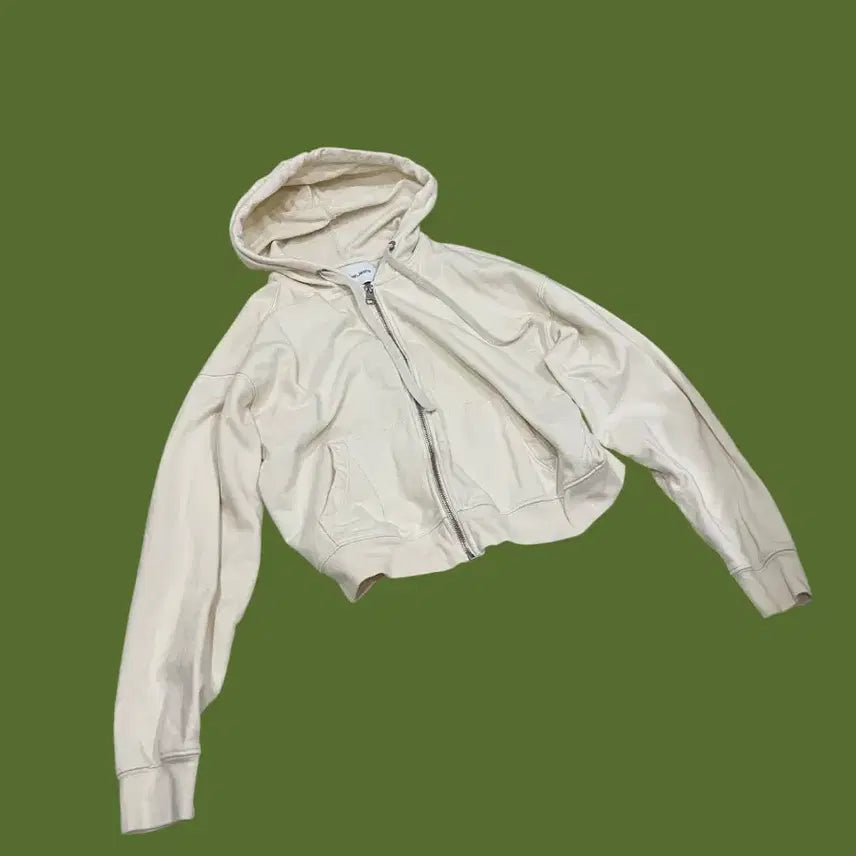 [BUNJANG] Calvin Klein Ivory Hooded Zip-up / CK 캘빈클라인 아이보리 후드집업