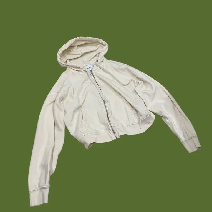 [BUNJANG] Calvin Klein Ivory Hooded Zip-up / CK 캘빈클라인 아이보리 후드집업