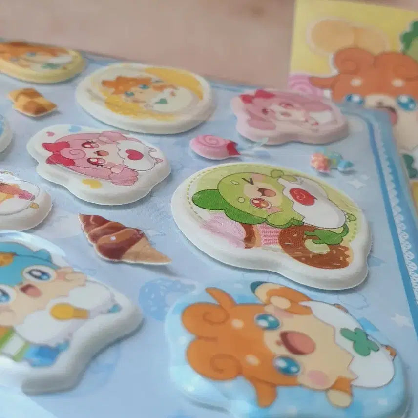 [BUNJANG] Egg Angel Kokoming Stickers Set / 미개봉) 2종 에그엔젤 코코밍 뽀송뽀송 스티커 다꾸 문방구 캐릭터 추억