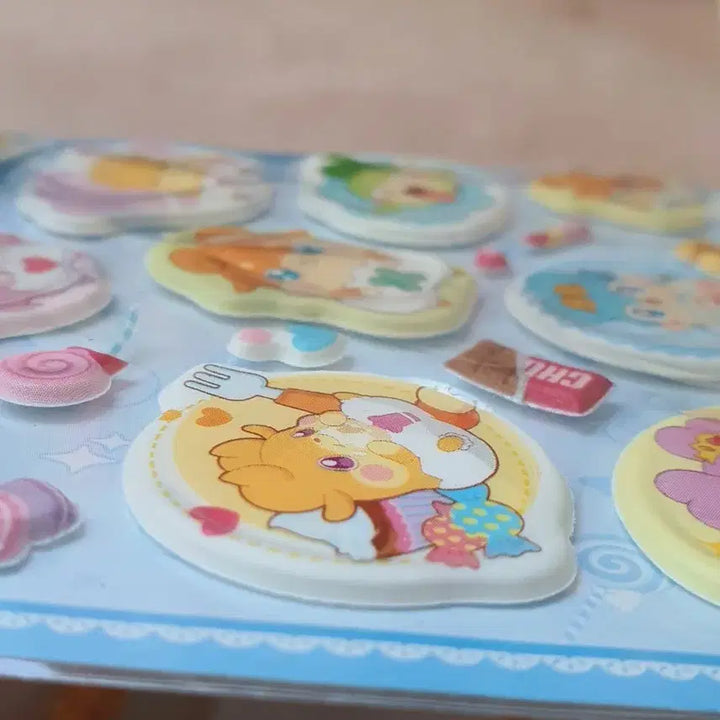 [BUNJANG] Egg Angel Kokoming Stickers Set / 미개봉) 2종 에그엔젤 코코밍 뽀송뽀송 스티커 다꾸 문방구 캐릭터 추억
