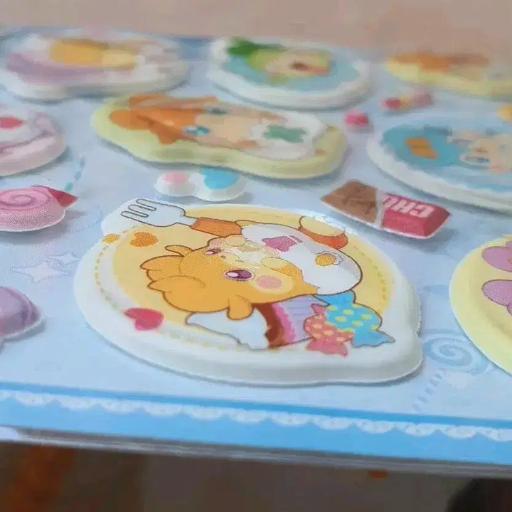 [BUNJANG] Egg Angel Kokoming Stickers Set / 미개봉) 2종 에그엔젤 코코밍 뽀송뽀송 스티커 다꾸 문방구 캐릭터 추억