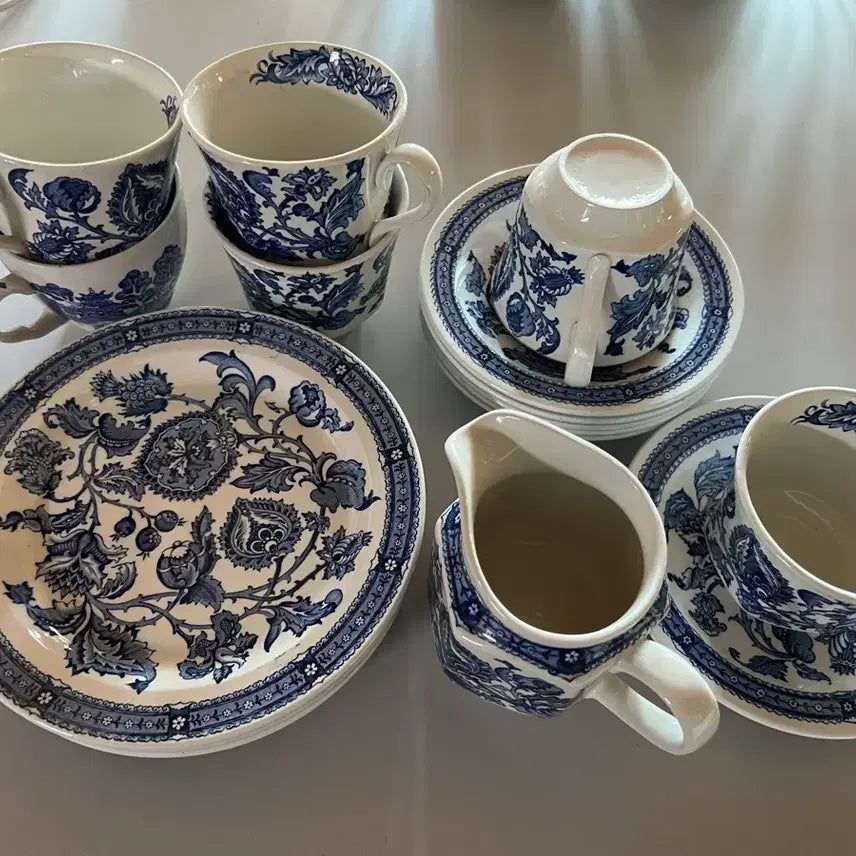 [BUNJANG] Ridgway Jacobean Ironstone Tea Set / 빈티지 리지웨이 자코비안  아이언스톤 티세트