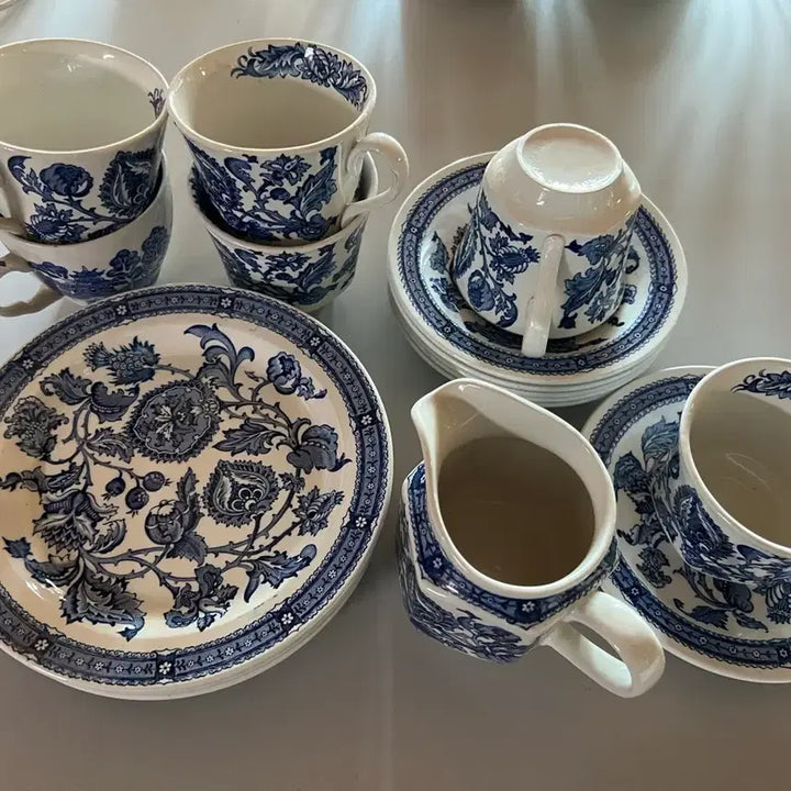 [BUNJANG] Ridgway Jacobean Ironstone Tea Set / 빈티지 리지웨이 자코비안  아이언스톤 티세트