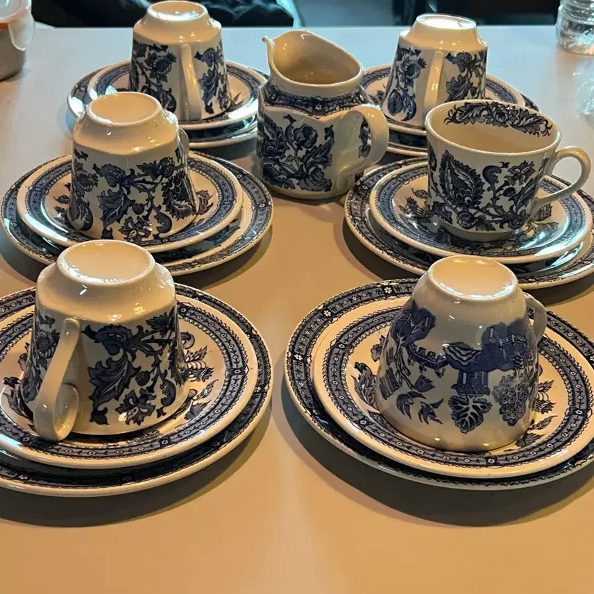 [BUNJANG] Ridgway Jacobean Ironstone Tea Set / 빈티지 리지웨이 자코비안  아이언스톤 티세트