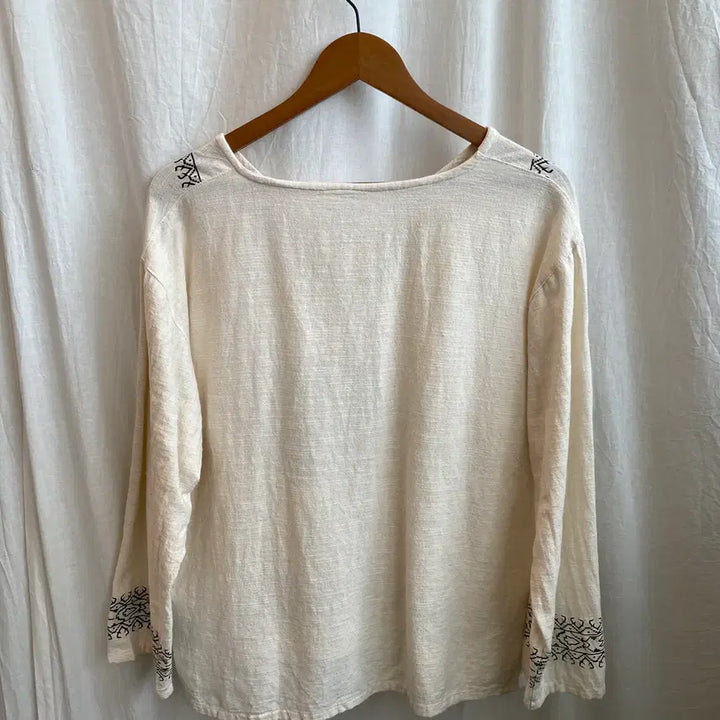 [BUNJANG] Ethnic Cotton Blouse (F) / 에스닉 면블라우스(F)