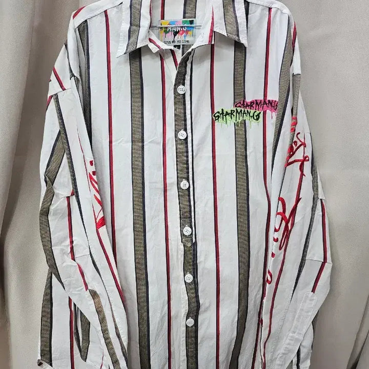 [BUNJANG] MAN-G Striped Shirt / MAN-G 스트라이프 셔츠