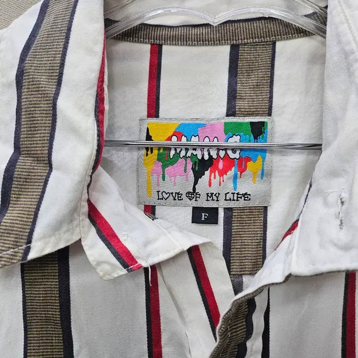 [BUNJANG] MAN-G Striped Shirt / MAN-G 스트라이프 셔츠