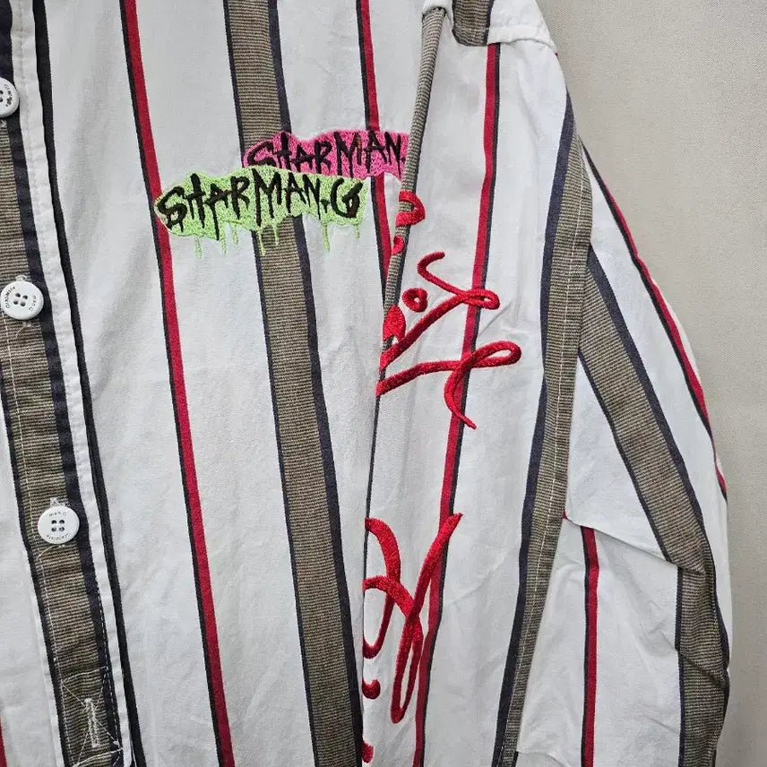 [BUNJANG] MAN-G Striped Shirt / MAN-G 스트라이프 셔츠