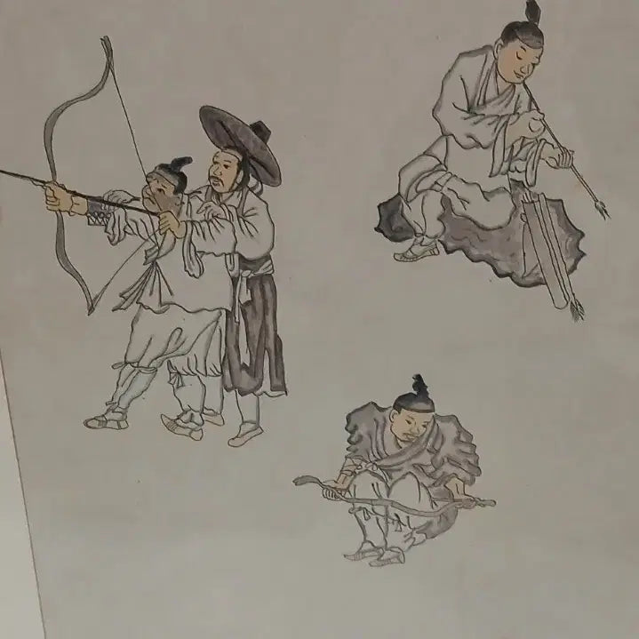 [BUNJANG] Korean Traditional Painting Archery / 동양화그림 활쏘기