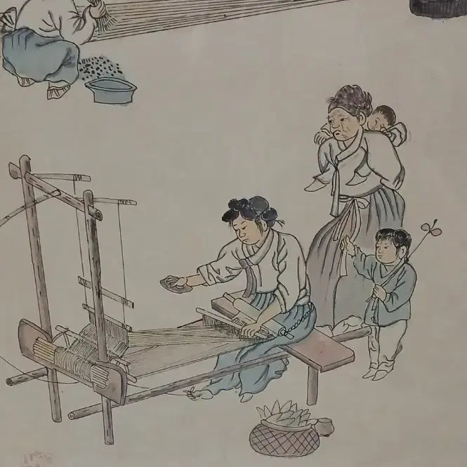 [BUNJANG] Oriental Painting Weaving Picture Frame / 동양화그림액자 베틀짜기