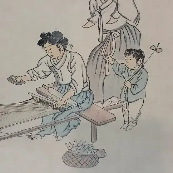 [BUNJANG] Oriental Painting Weaving Picture Frame / 동양화그림액자 베틀짜기