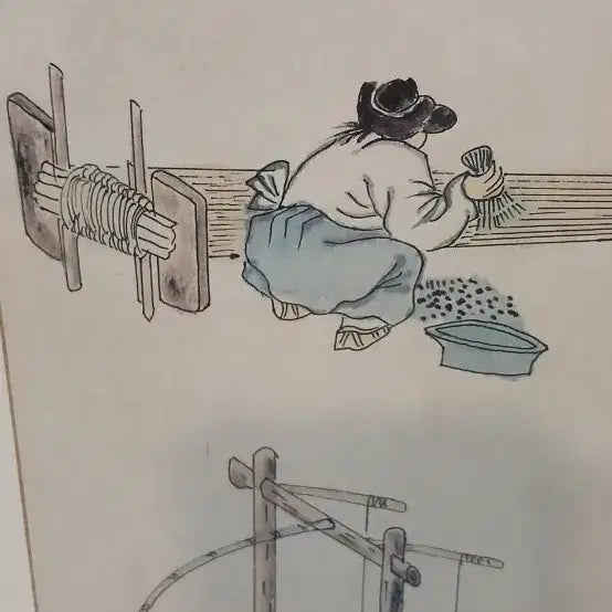[BUNJANG] Oriental Painting Weaving Picture Frame / 동양화그림액자 베틀짜기