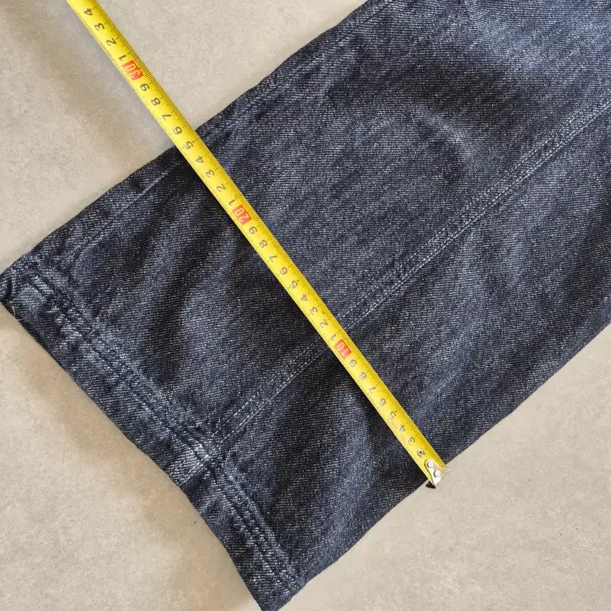 [BUNJANG] YUSE Black Denim Wide Pants M / YUSE 데님 흑청 와이드 팬츠 M