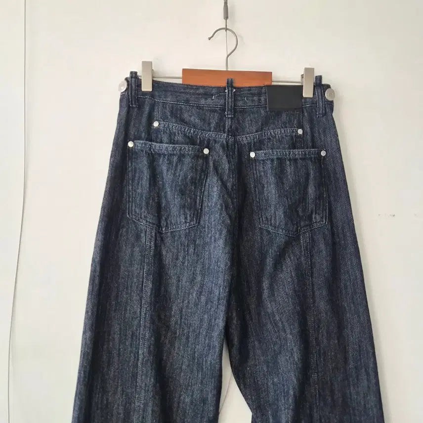 [BUNJANG] YUSE Black Denim Wide Pants M / YUSE 데님 흑청 와이드 팬츠 M