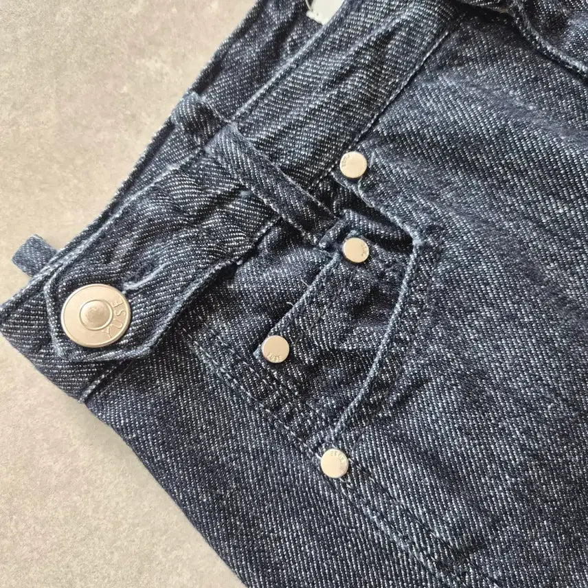 [BUNJANG] YUSE Black Denim Wide Pants M / YUSE 데님 흑청 와이드 팬츠 M