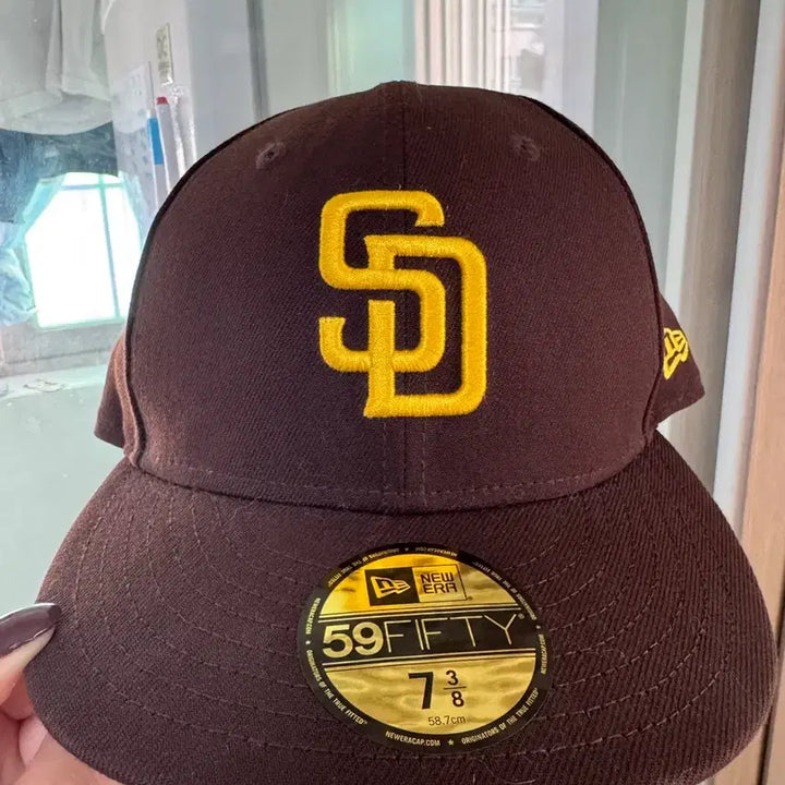 [BUNJANG] New Era MLB San Diego Brown Cap / 뉴에라 MLB 샌디에이고 브라운 7 3/8 판매 또는 교환