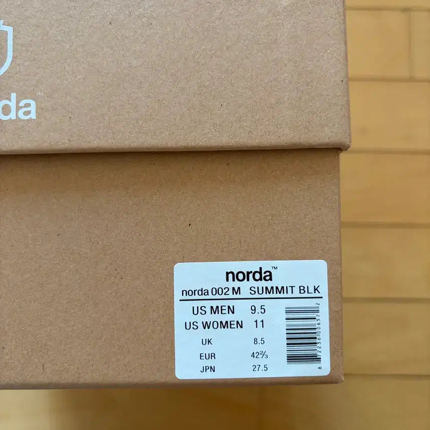 [SOLD OUT] 노다(norda) 002 SUMMIT BLACK 275사이즈
