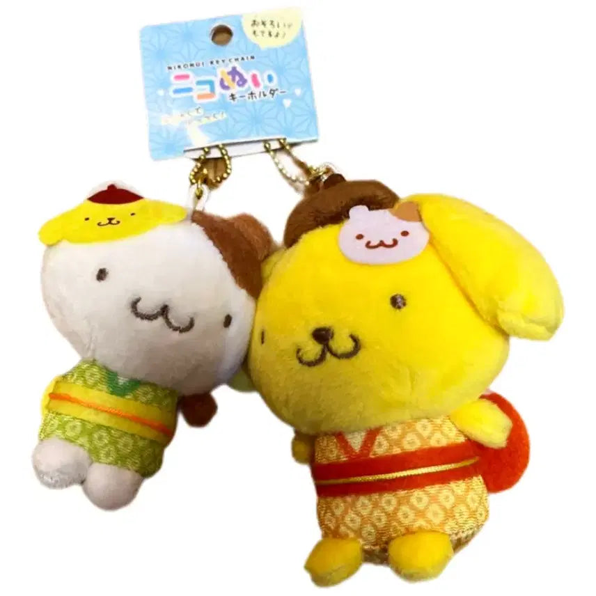 [BUNJANG] Sanrio Pompompurin Nico Nui Magnetic Doll Keychain / 산리오 폼폼푸린 니코누이 자석 인형 키링 커플 고전완구 문구 일본 빈티지