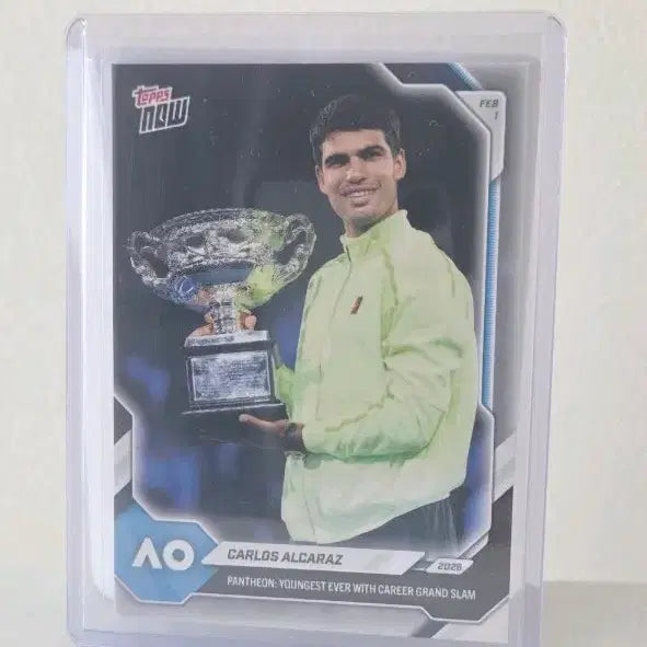 [BUNJANG] Topps Carlos Alcaraz Grand Slam Commemorative Card / Topps Now 테니스 알카라스 최연소 그랜드슬램 달성기념 카드