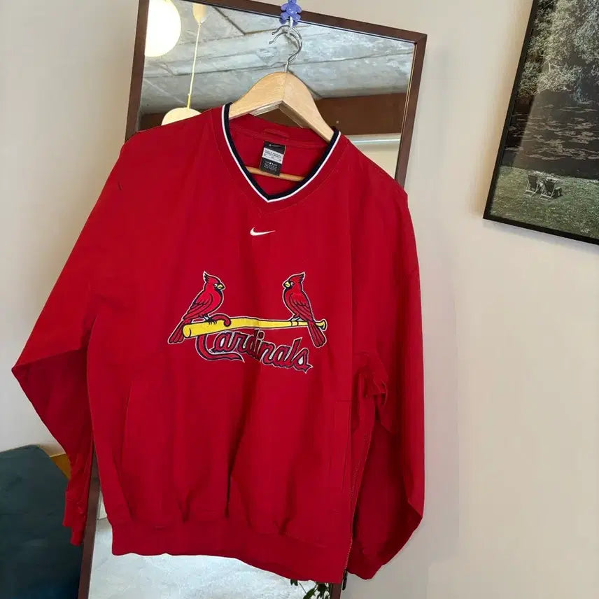 [BUNJANG] Nike St. Louis Cardinals Vintage Windbreaker Jacket / 나이키 세인트 Cardinals 바람막이