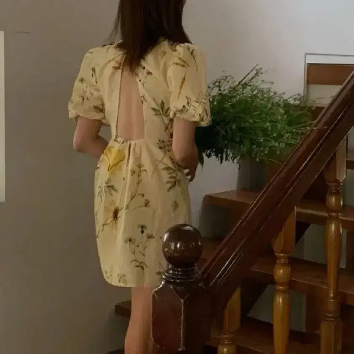 [BUNJANG] Zara Cha Jung-won Yellow Midi Dress / 차정원 zara 원피스 옐로우