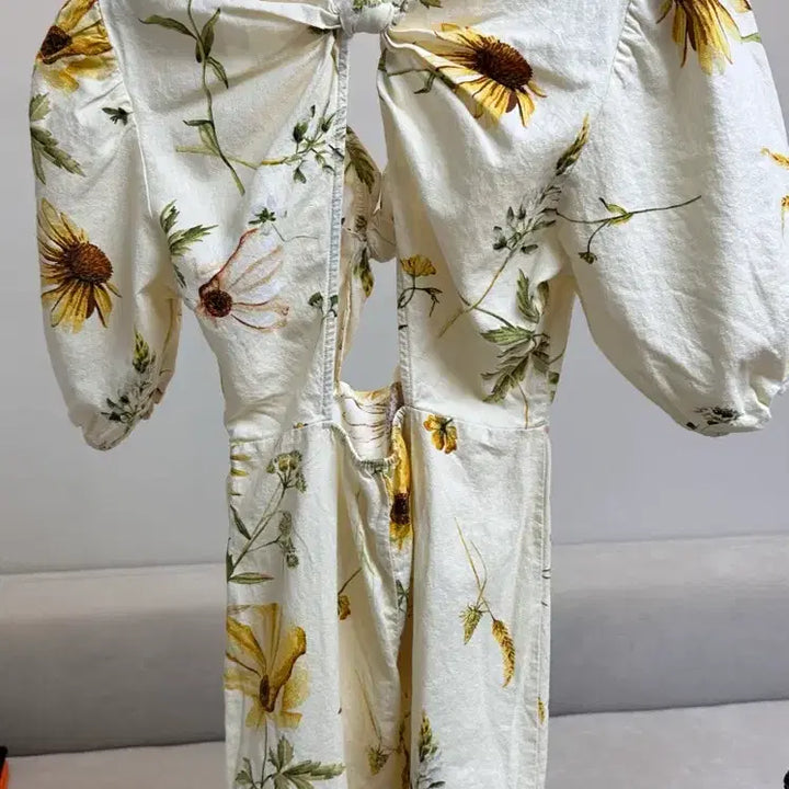 [BUNJANG] Zara Cha Jung-won Yellow Midi Dress / 차정원 zara 원피스 옐로우