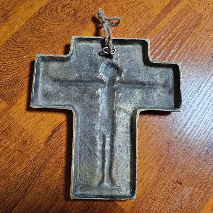 [BUNJANG] Choi Jong Tae Bronze Crucifix Wall Hanging / 2.최종태 작 벽걸이 십자가 crucifix 청동 Bronze.