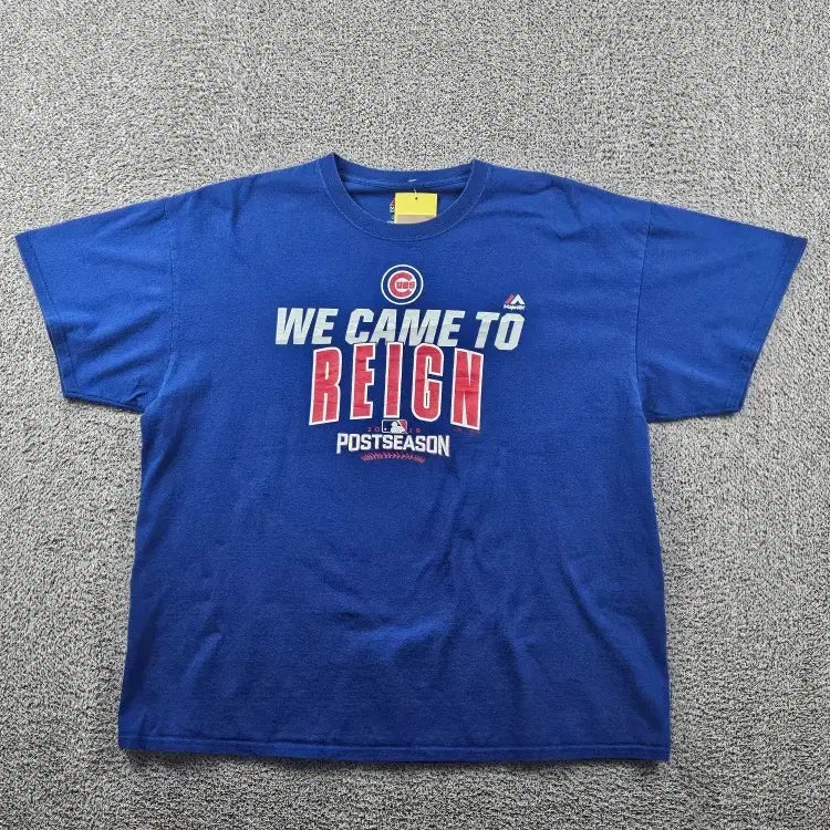 [SOLD OUT] 마제스틱 시카고 컵 포스트 시즌 반팔 티셔츠 ( XL ) / 11439