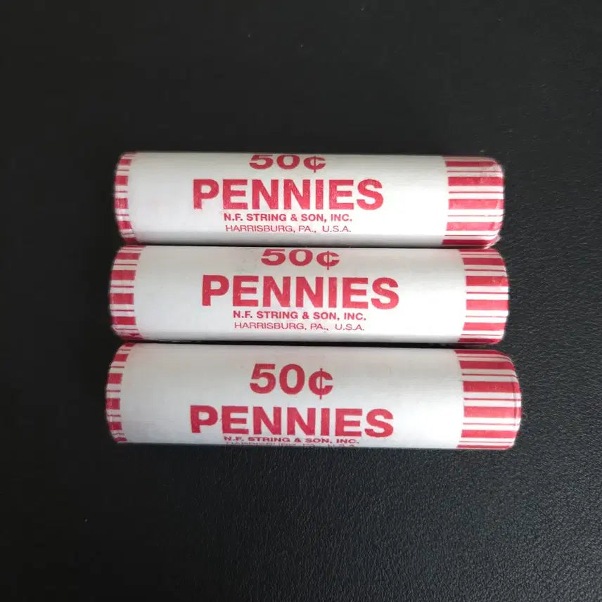 [BUNJANG] United States 2025 Lincoln Cent Rolls (3 Rolls) / 아주귀한 미국2025년1센트 정식 롤주화 3롤모두  희귀동전수집용