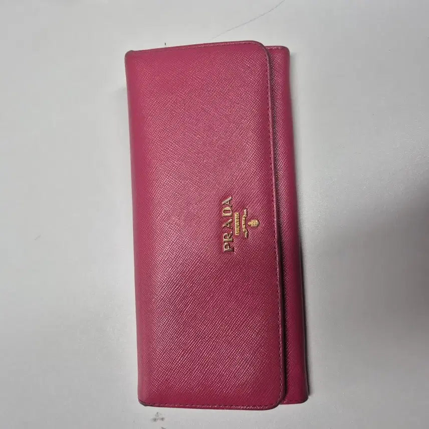 [BUNJANG] Prada Pink Long Wallet / 프라다 핑크 장지갑 정품
