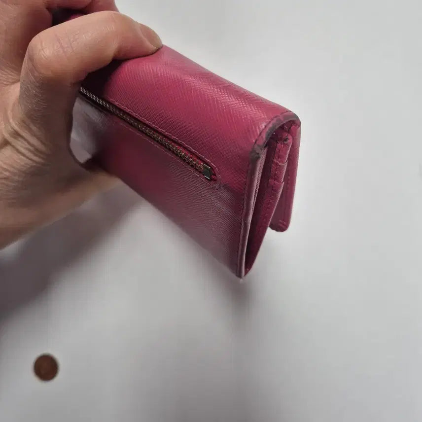 [BUNJANG] Prada Pink Long Wallet / 프라다 핑크 장지갑 정품