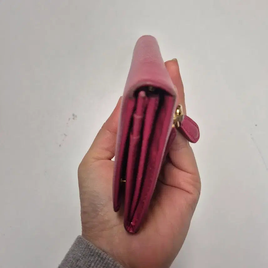[BUNJANG] Prada Pink Long Wallet / 프라다 핑크 장지갑 정품